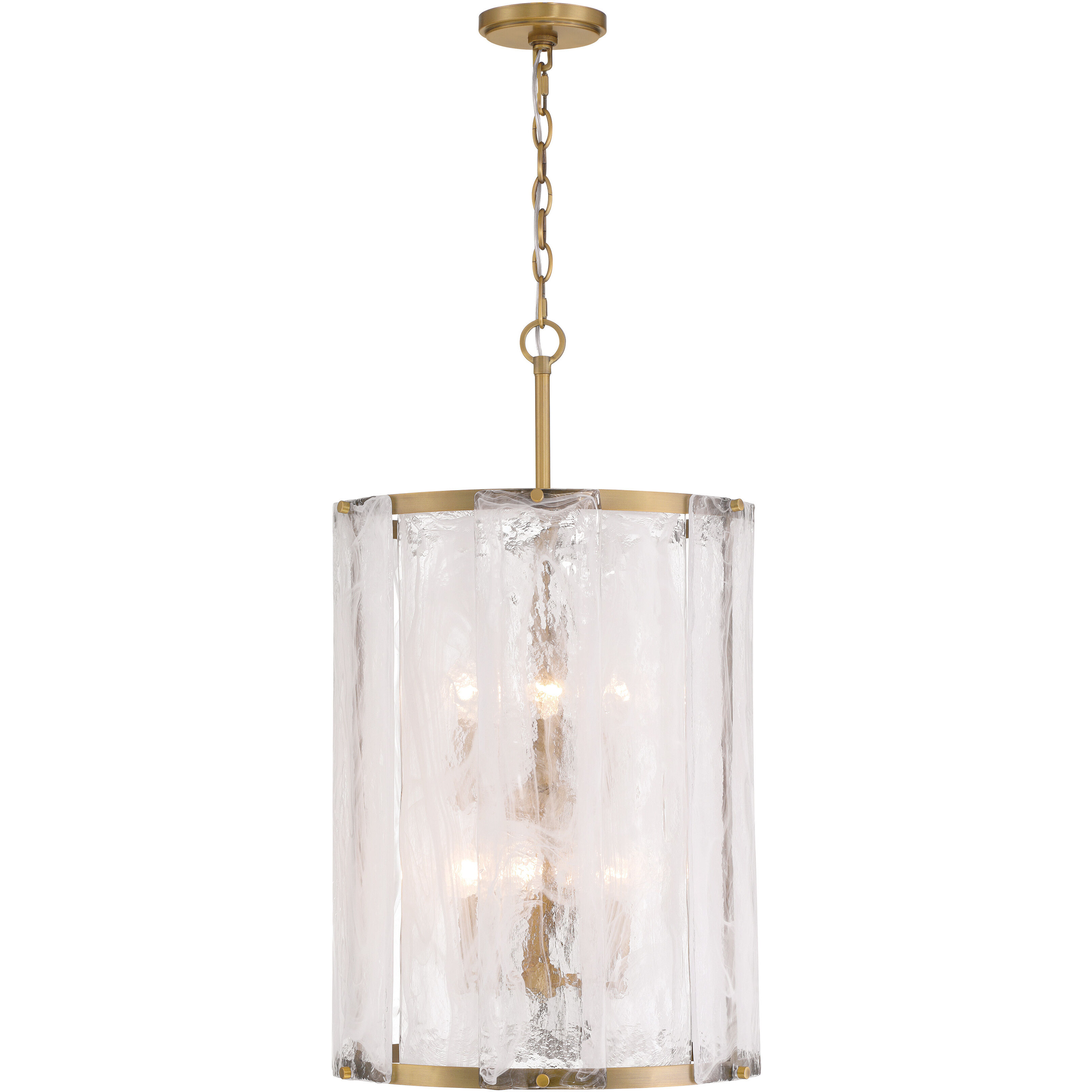 Veil 6 Light 16 inch Legacy Brass Pendant Ceiling Light
