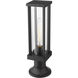 Glenwood 1 Light 16 inch Black Outdoor Pier Mounted Fixture