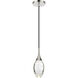 Hail LED 4.25 inch Polished Nickel Mini Pendant Ceiling Light