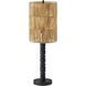 Norfolk 30 inch 40.00 watt Black Wood Table Lamp Portable Light