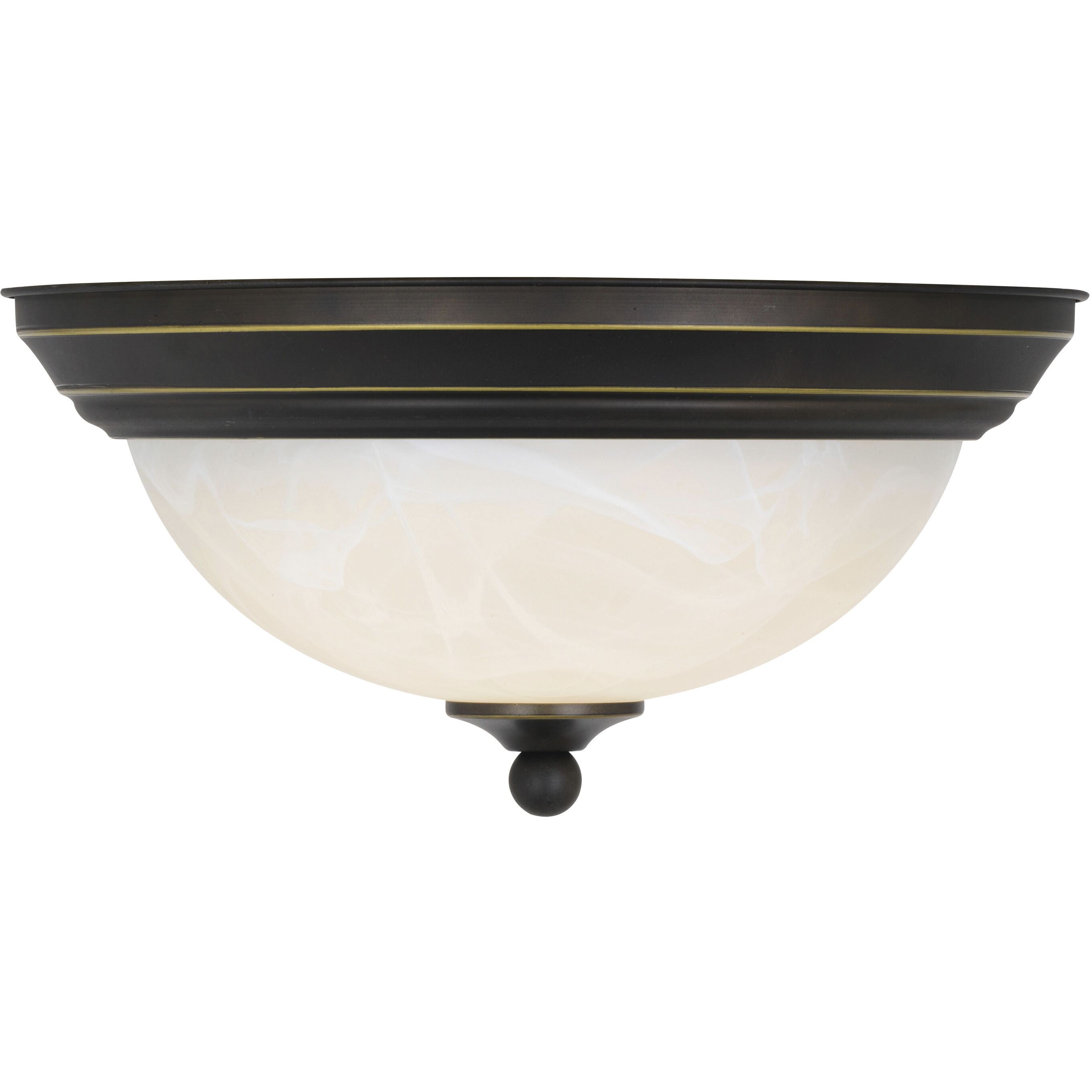Stevens LED 11 inch Vintage Bronze Flush Mount Ceiling Light