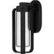 Clover LED 12 inch Sand Black Outdoor Wall Sconce