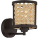 Malaya 1 Light 6.13 inch Aged Bronze Brushed Wall Sconce Wall Light