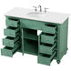 Otto 48 X 21 X 35 inch Vintage Mint Vanity Sink Set