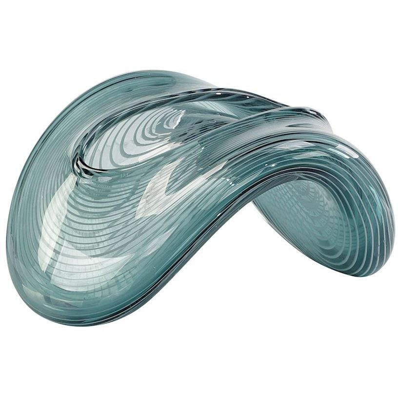 Striped Glass Arch Decorative Accent