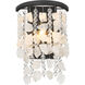 Shimmering Elegance 1 Light 4 inch Sand Coal Wall Sconce Wall Light