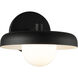 Creston LED 7.88 inch Matte Black Wall Sconce Wall Light