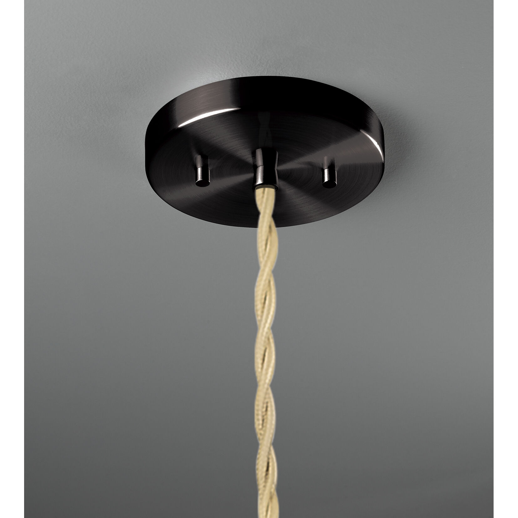 Radiance LED 13.5 inch Bisque and Matte Black Pendant Ceiling Light