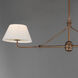 Dunbridge 2 Light 62 inch Weathered Brass Linear Pendant Ceiling Light