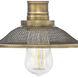 Rigby 2 Light 19 inch Antique Nickel with Heritage Brass Vanity Light Wall Light