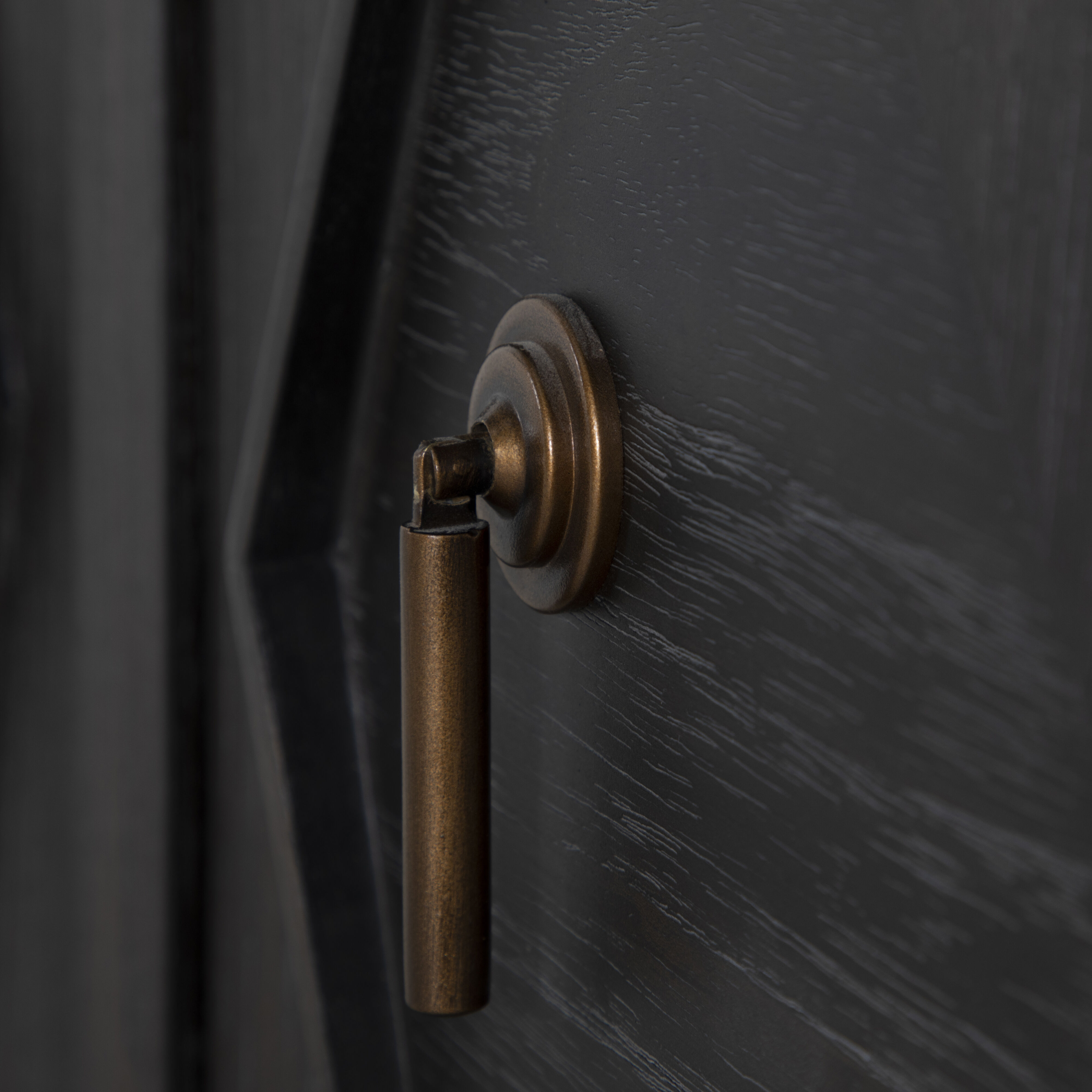 Ezekiel 67 X 18 inch Cerused Forest Black and Antique Bronze Sideboard