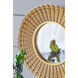 Aubrey 14 X 14 inch Distressed Gold Wall Mirror
