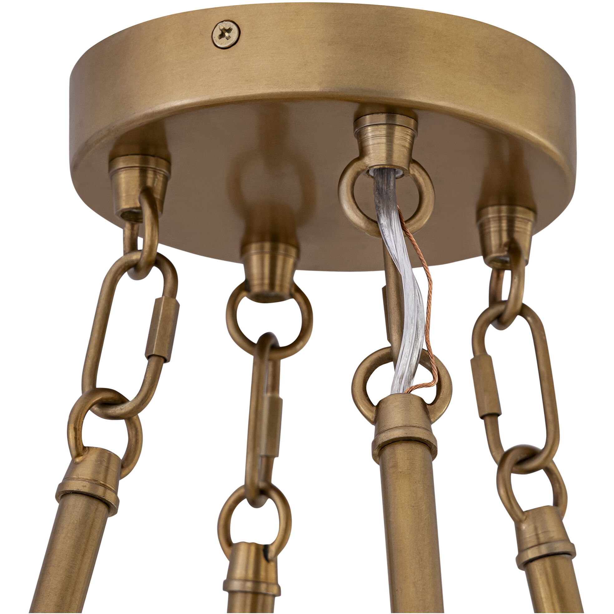 Kintrel 4 Light 28.75 inch Legacy Brass Pendant Ceiling Light