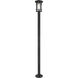 Jordan 1 Light 101.25 inch Black Outdoor Post Mounted Fixture in 16.75