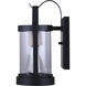 Madison 1 Light 12 inch Matte Black and Rope Outdoor Wall Light