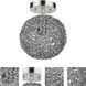 Snow 1 Light 8 inch Brushed Nickel Flushmount Ceiling Light