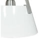 Jepson 1 Light 9.5 inch Matte White with Brushed Nickel Semi Flush Mount Ceiling Light
