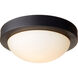 Contempo 2 Light 11 inch Noir Flush Mount Ceiling Light, Quorum Home