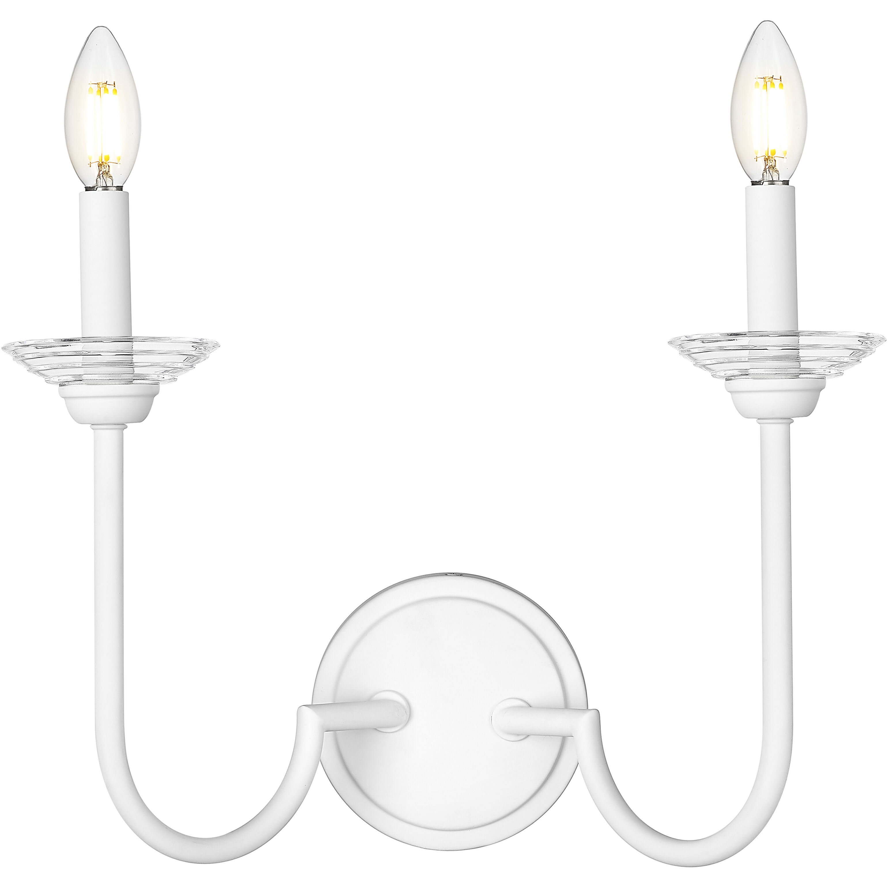 Allistair Wall Sconce Wall Light in Textured White