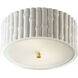 Alexa Hampton Frank 2 Light 11.25 inch Plaster White Flush Mount Ceiling Light, Small