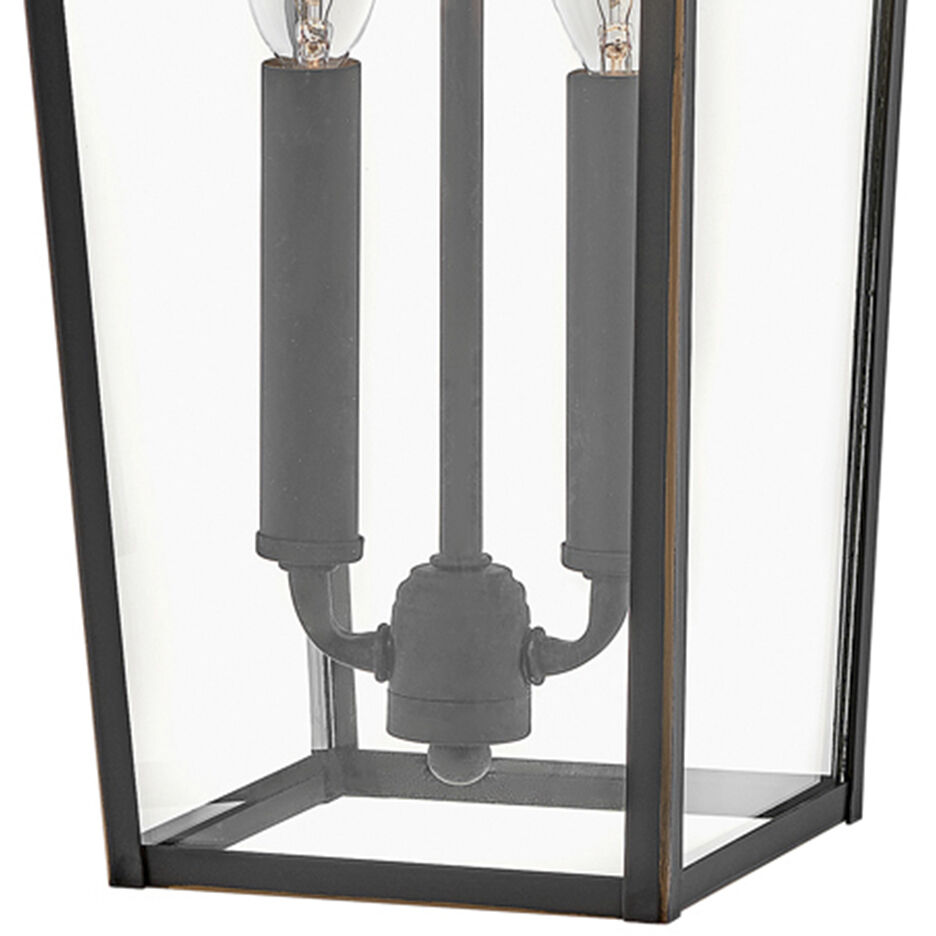 Estate Series Alford Place Outdoor Wall Mount Lantern in Oil Rubbed Bronze, Non-LED