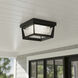 Waterbury LED 9.1 inch Black Outdoor Flush Mount, Coach Light