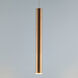 Flute LED 2.5 inch Rose Gold Mini Pendant Ceiling Light