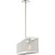 Industro 3 Light 7 inch Brushed Nickel Chandelier Ceiling Light
