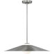 Drew & Jonathan Astra 1 Light 24 inch Brushed Nickel Pendant Ceiling Light, Medium