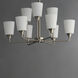 Hudson 9 Light 30 inch Satin Nickel Multi-Tier Chandelier Ceiling Light in Satin White