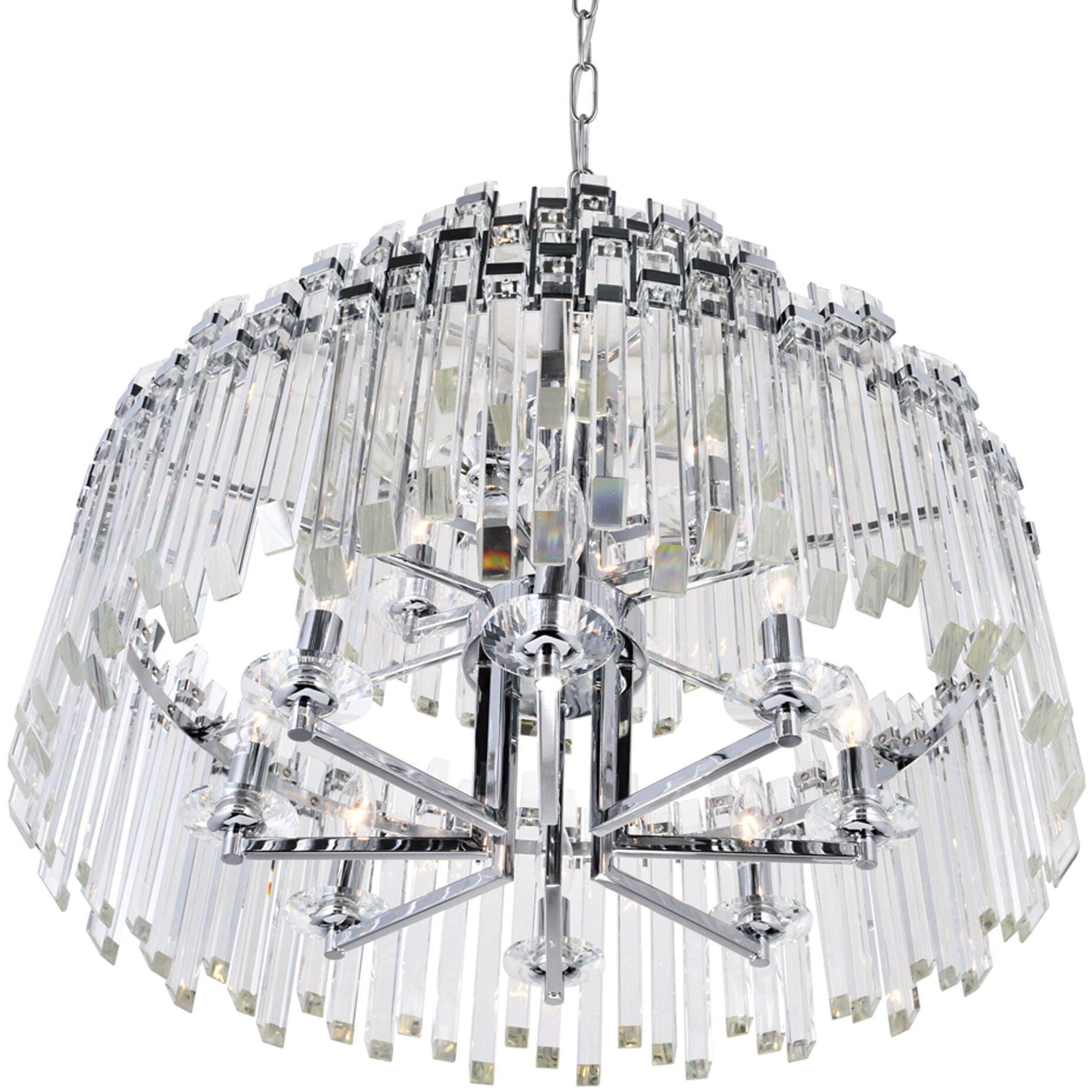 Henrietta 12 Light 28 inch Chrome Chandelier Ceiling Light