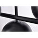 Eclipse 7 Light 43 inch Black Pendant Ceiling Light