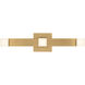 Drew & Jonathan Scott Brander LED 20.88 inch Satin Brass Vanity Light Wall Light