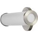 Brentwood LED 5 inch Brushed Steel Vanity Light Wall Light