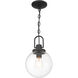 Wenston 1 Light 8 inch Sand Coal Outdoor Pendant, Great Outdoors