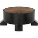 Tambour 44 X 44 inch Hand Rubbed Black with Veneer Top Coffee Table