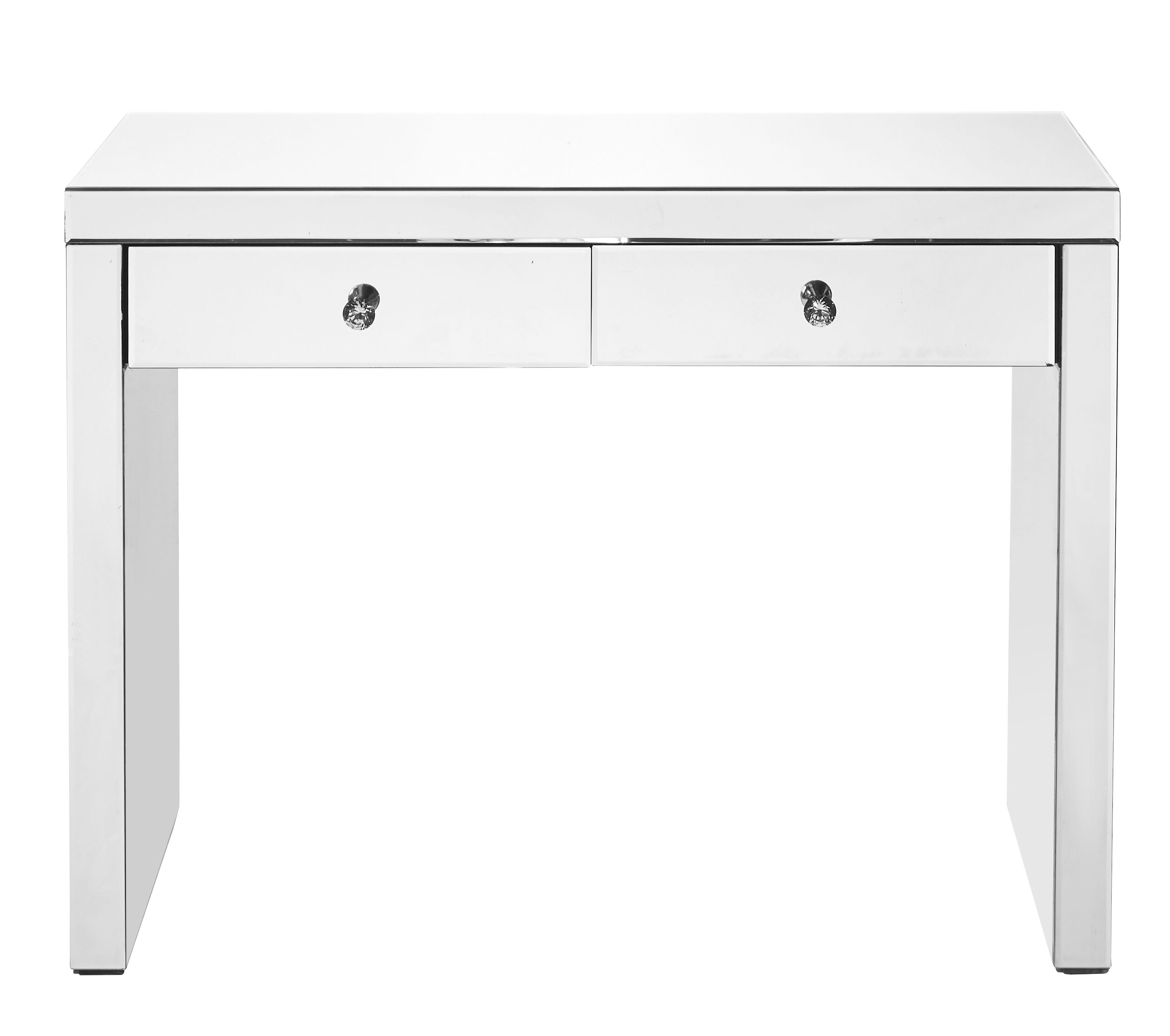 Contempo 39 inch Clear Mirror Console Table