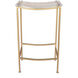 Acrylic 30.3 inch Gold and Clear Counter Stool