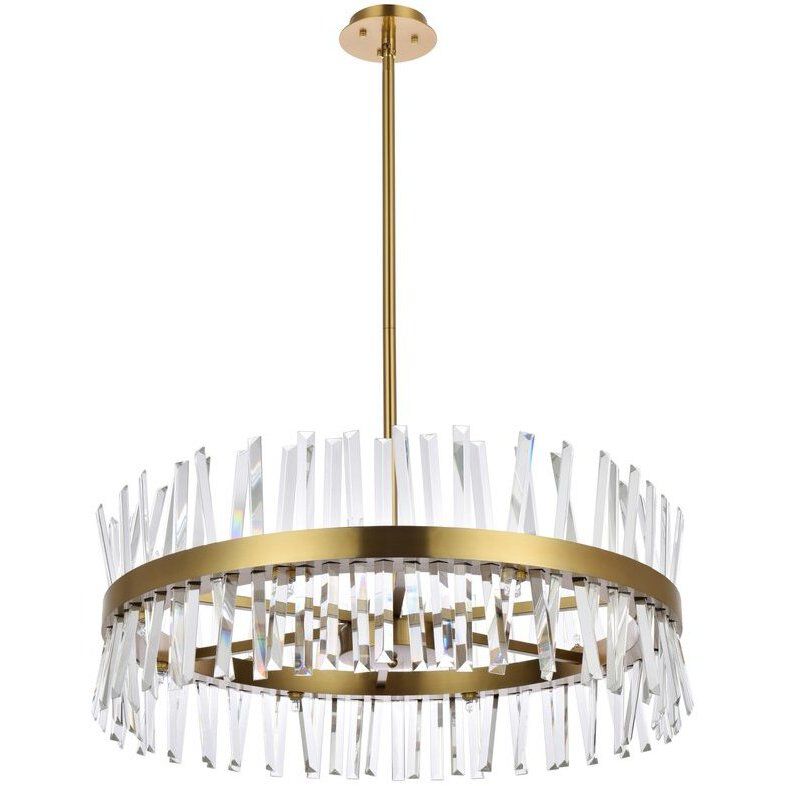 Serephina 16 Light 32 inch Satin Gold Chandelier Ceiling Light