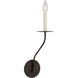Ian K. Fowler Belfair LED 4.5 inch Aged Iron Single Sconce Wall Light, Medium