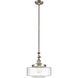 Franklin Restoration Bridgeton 1 Light 12 inch Brushed Satin Nickel Mini Pendant Ceiling Light in Incandescent, Seedy