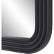 Nolana 40 X 30 inch Textured Matte Black Wall Mirror