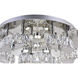 Cascata LED 22 inch Chrome Flush Mount Ceiling Light