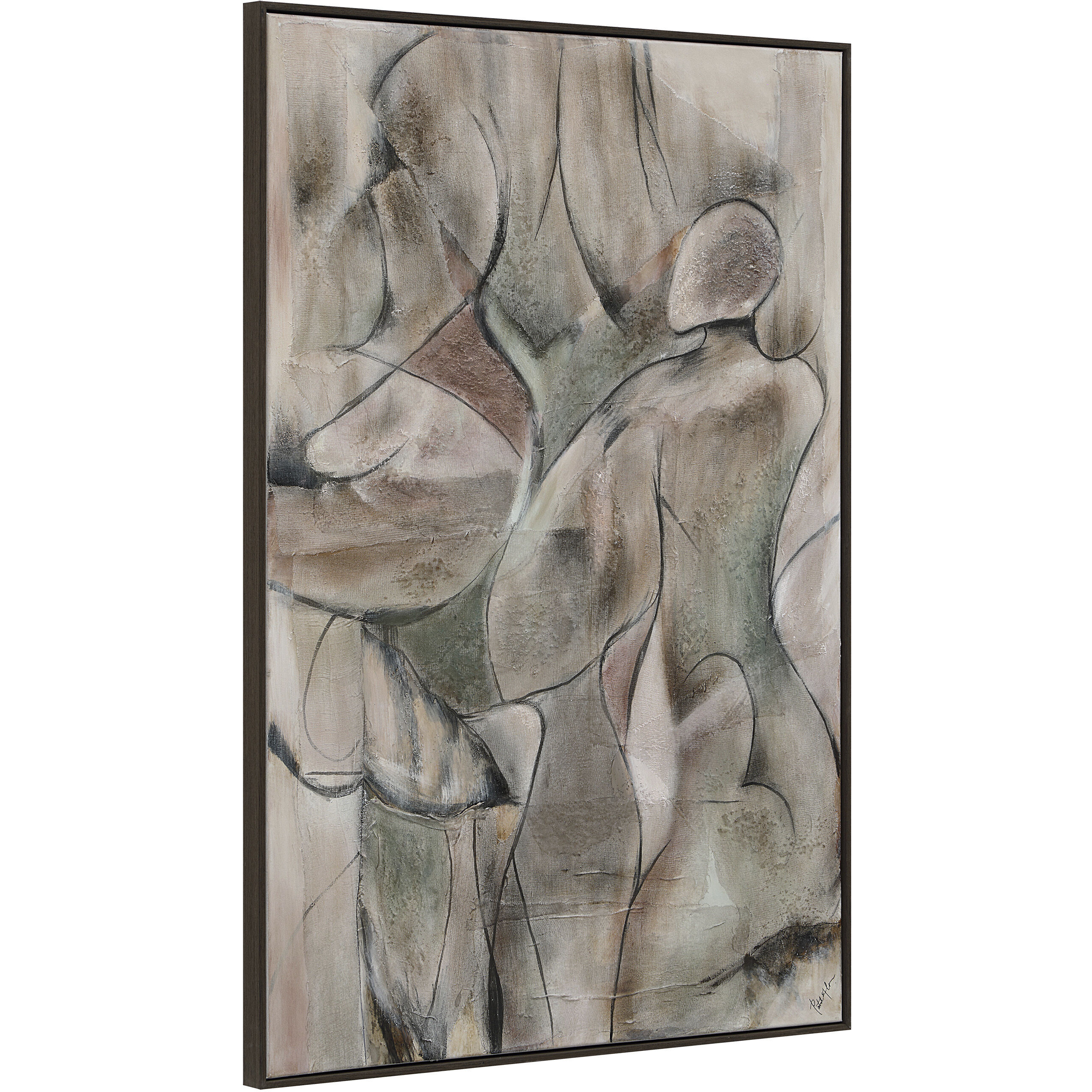 Alloy Multicolor and Black Oak Canvas Art