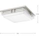 Helm LED LED 14 inch Brushed Nickel Flush Mount Ceiling Light, Progress LED