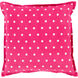 Polka Dot 20 inch Cream, Bright Pink Pillow Kit