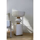 Norris Occasional Table in Cerused White / Stained Gold