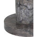 Moreno 12 inch Natural and Brass and Clear Drinks Table