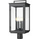 Hartwell 4 Light 22.75 inch Sand Black Outdoor Post Mount Fixture