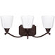 Leigh 3 Light 22.5 inch Burnished Bronze Vanity Light Wall Light